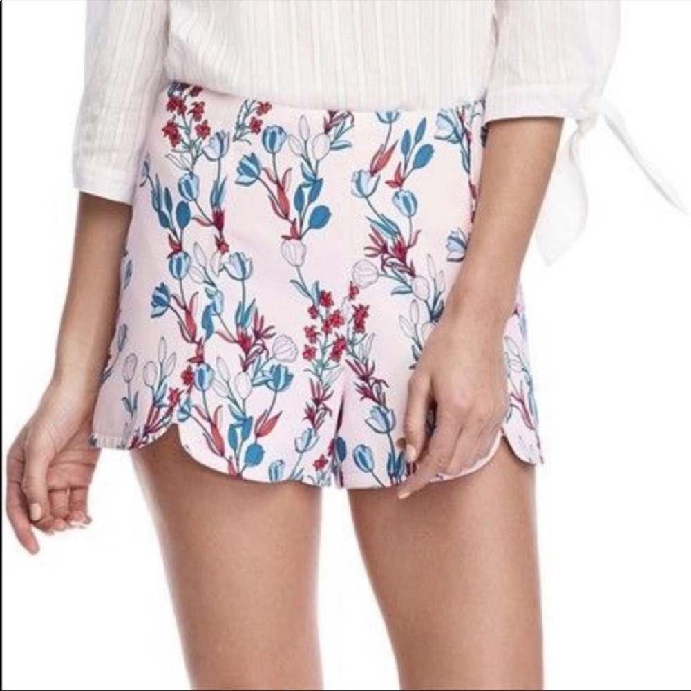 Draper James Floral Pink Shorts